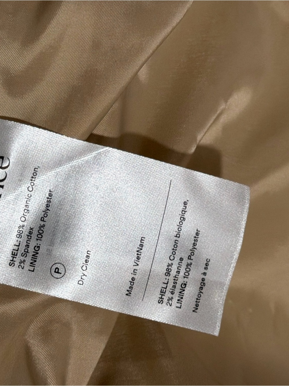 NWT QUINCE Comfort Stretch Long Trench Coat Double-Breasted Light Khaki 9553 - Picture 4 of 16